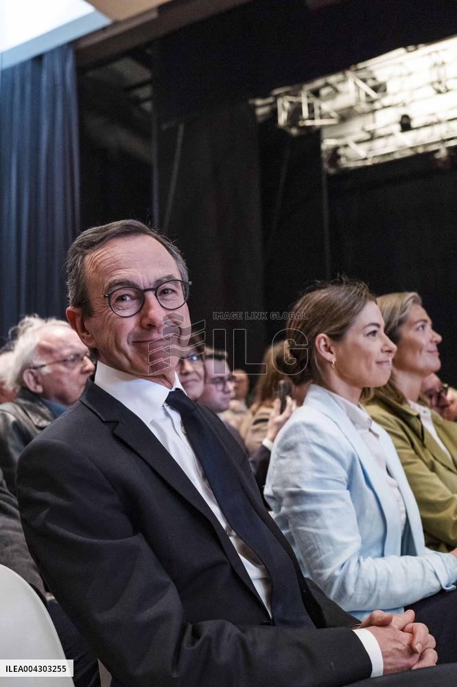 Bruno Retailleau At His Campaign Meeting - Balma