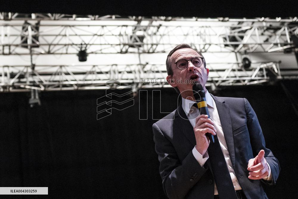 Bruno Retailleau At His Campaign Meeting - Balma