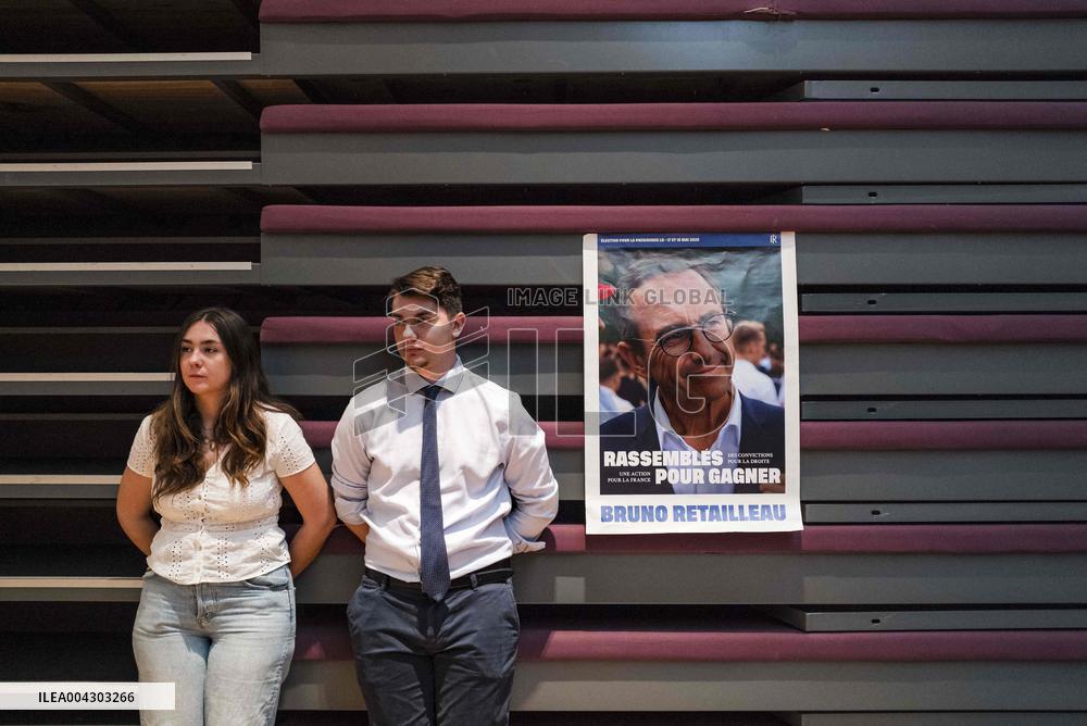 Bruno Retailleau At His Campaign Meeting - Balma