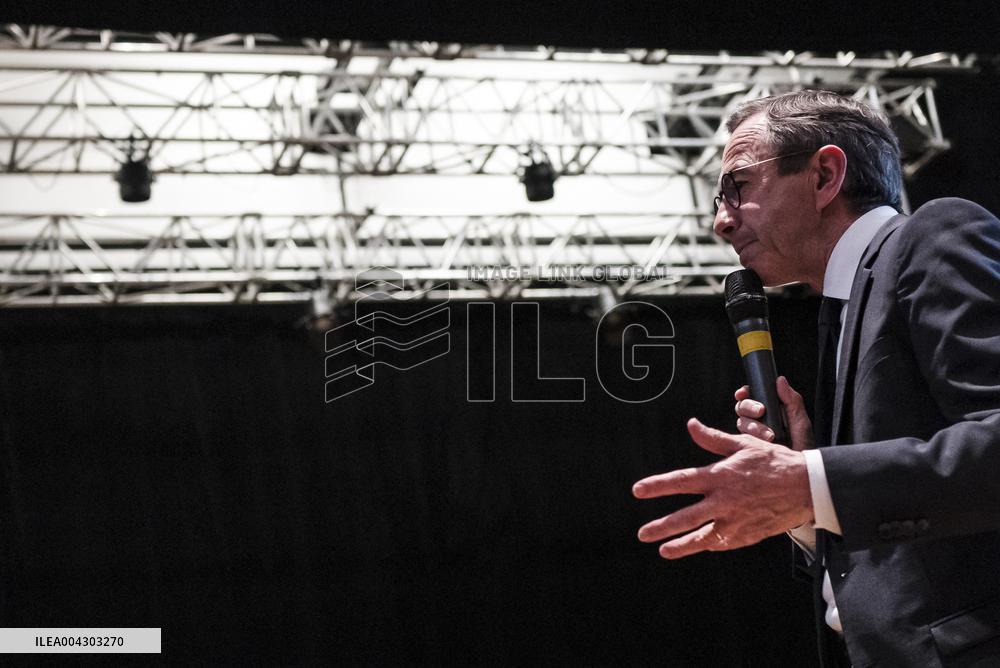 Bruno Retailleau At His Campaign Meeting - Balma