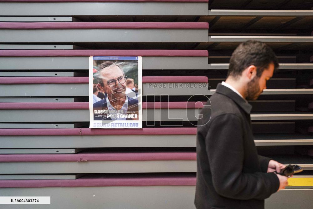 Bruno Retailleau At His Campaign Meeting - Balma