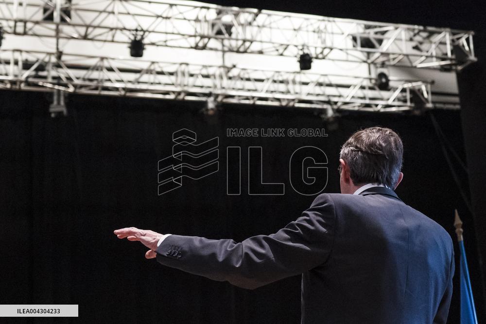 Bruno Retailleau At His Campaign Meeting - Balma