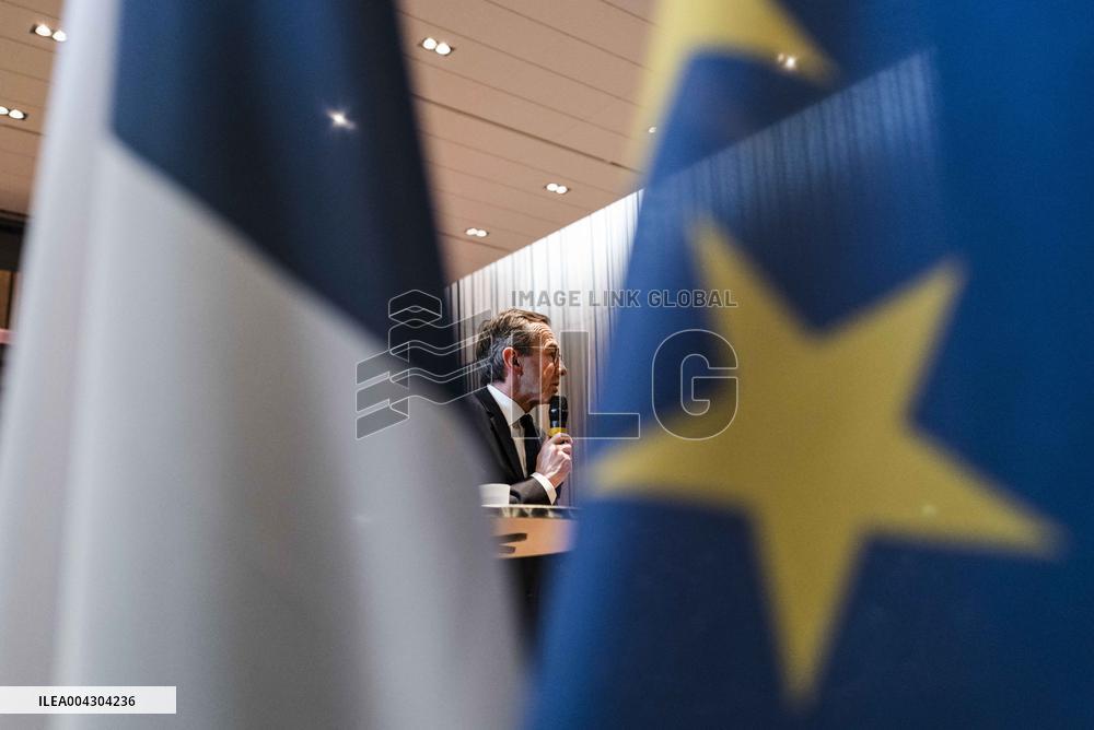 Bruno Retailleau At His Campaign Meeting - Balma