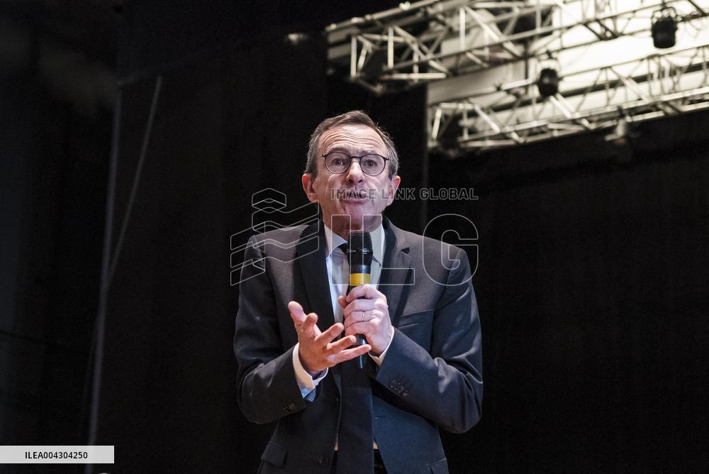 Bruno Retailleau At His Campaign Meeting - Balma