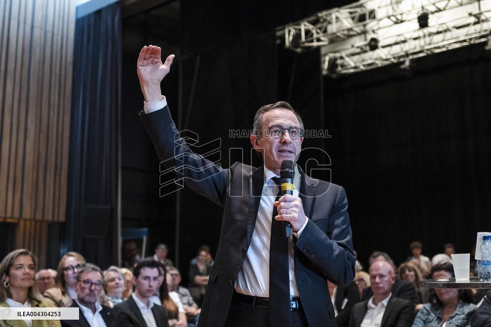 Bruno Retailleau At His Campaign Meeting - Balma