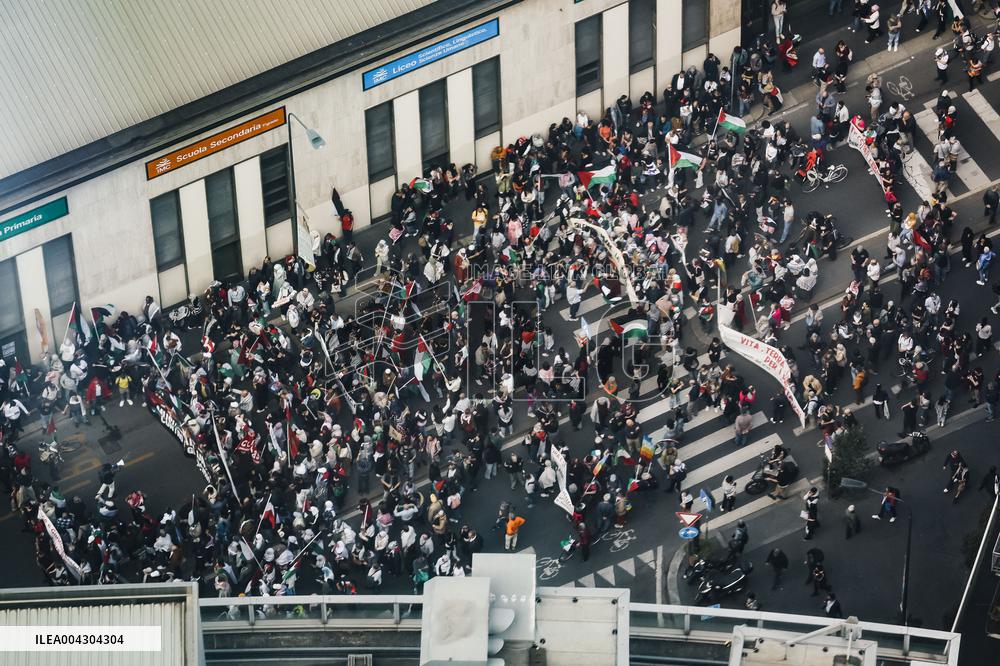 National Pro-Palestinian Demonstration For Ceasefire In Gaza - Milan