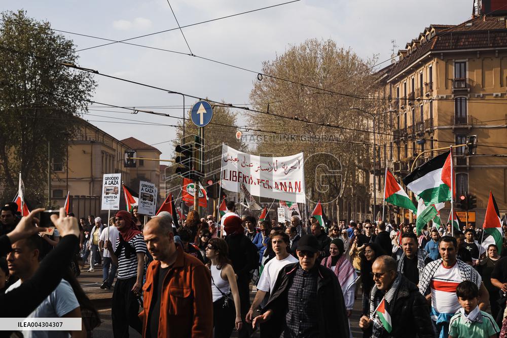 National Pro-Palestinian Demonstration For Ceasefire In Gaza - Milan