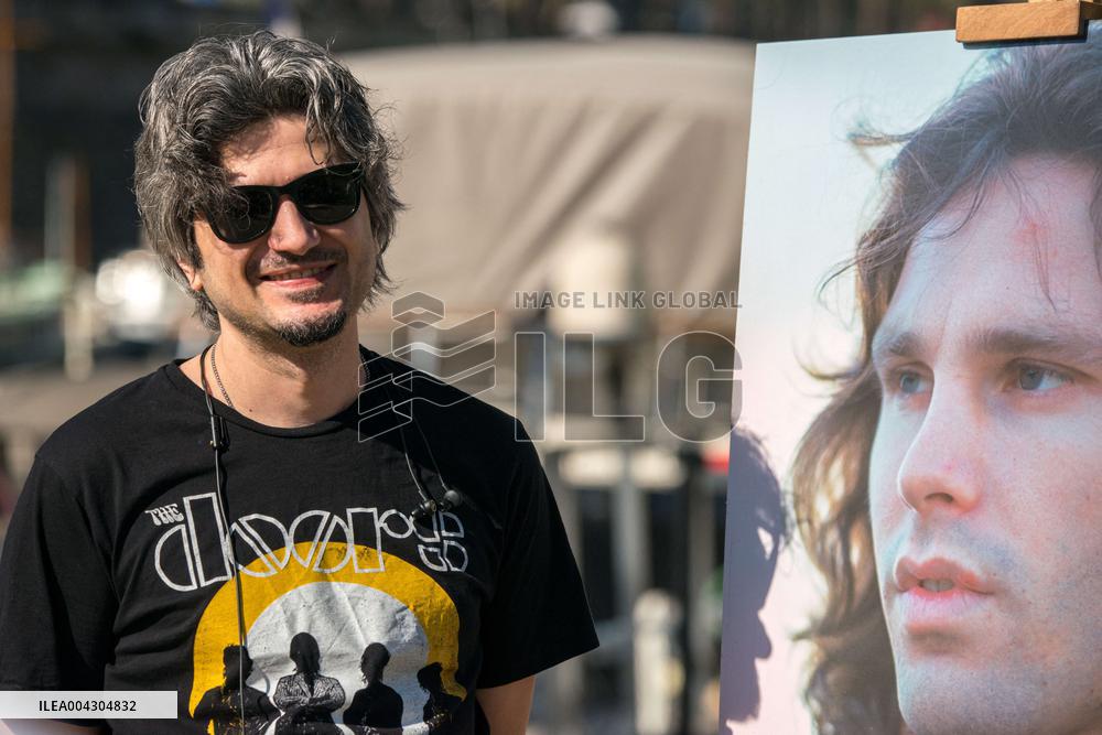 Anne Hidalgo Inaugurates The Jim Morrison Footbridge - Paris