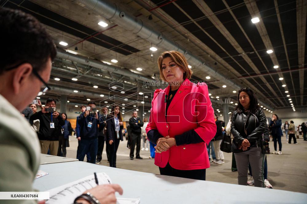 Second Round Of The General Elections Of Ecuador 2025 - Madrid