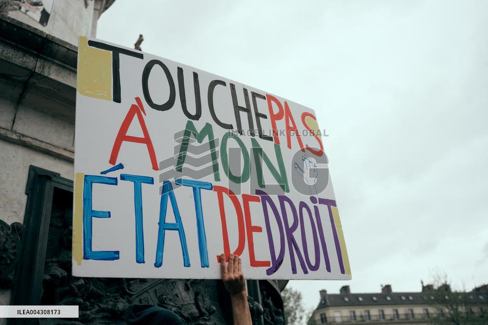 Demonstration against far right - Paris AJ