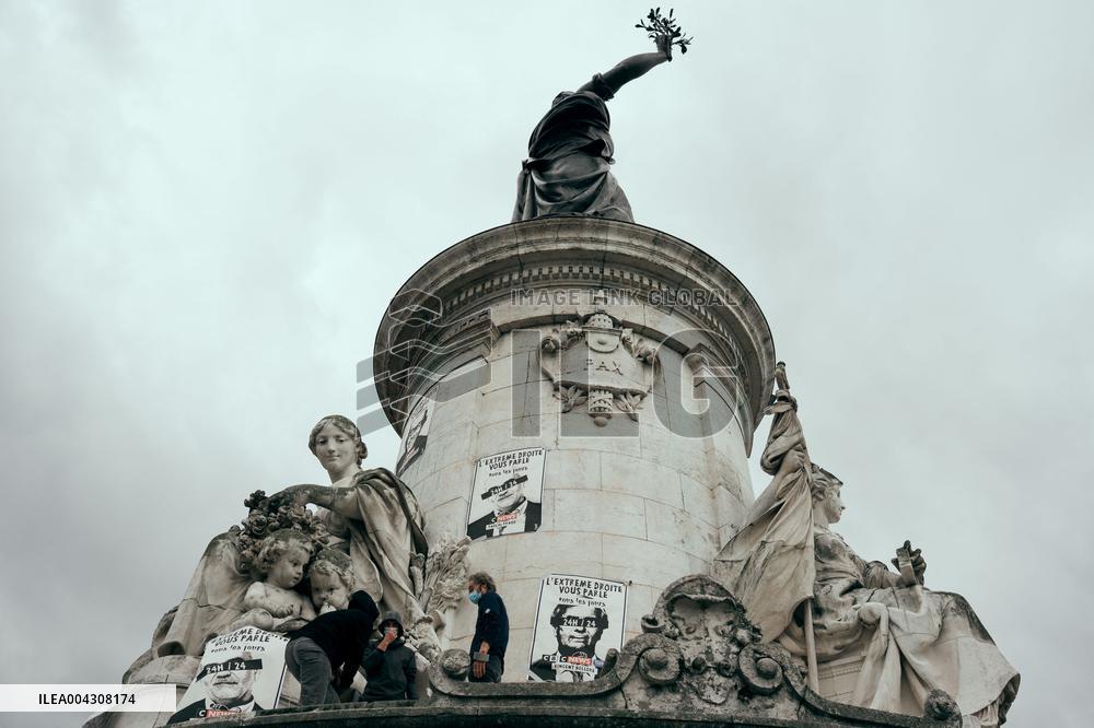 Demonstration against far right - Paris AJ
