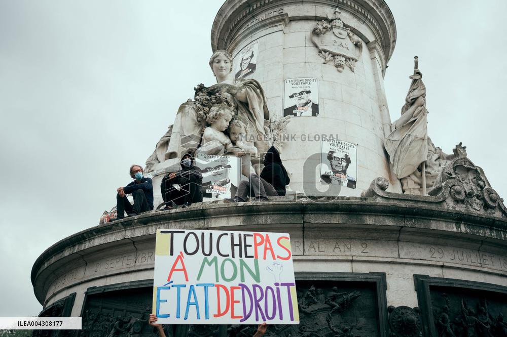 Demonstration against far right - Paris AJ