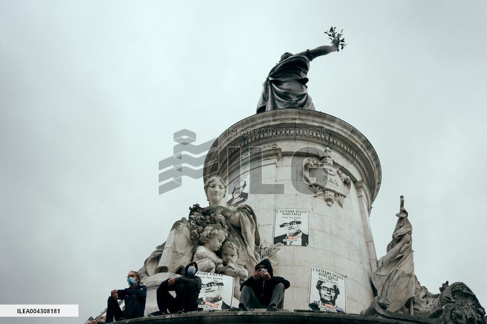Demonstration against far right - Paris AJ