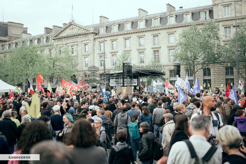Demonstration against far right - Paris AJ