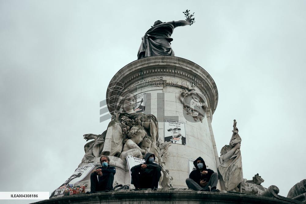 Demonstration against far right - Paris AJ
