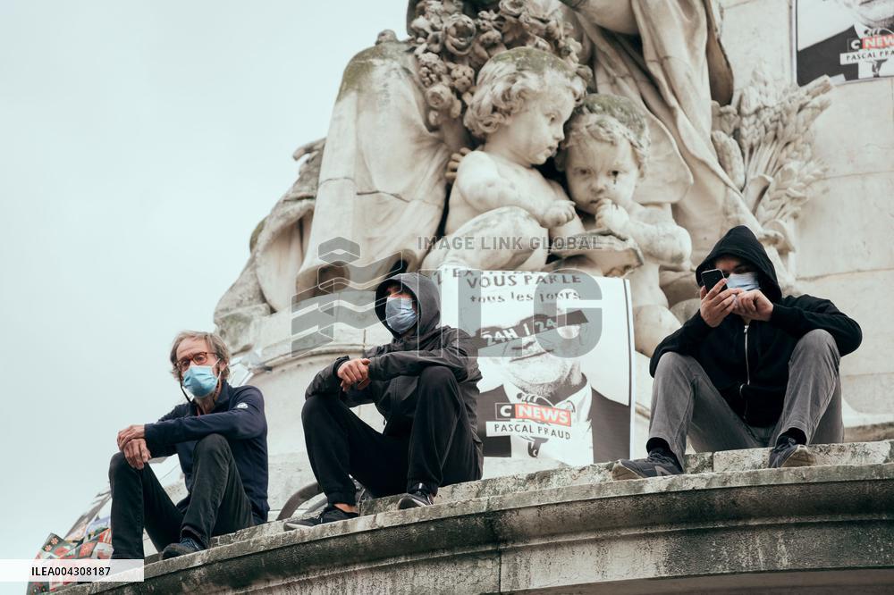 Demonstration against far right - Paris AJ