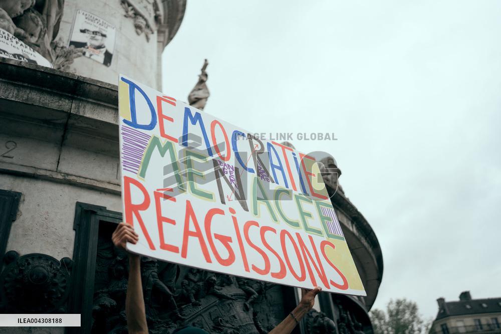 Demonstration against far right - Paris AJ