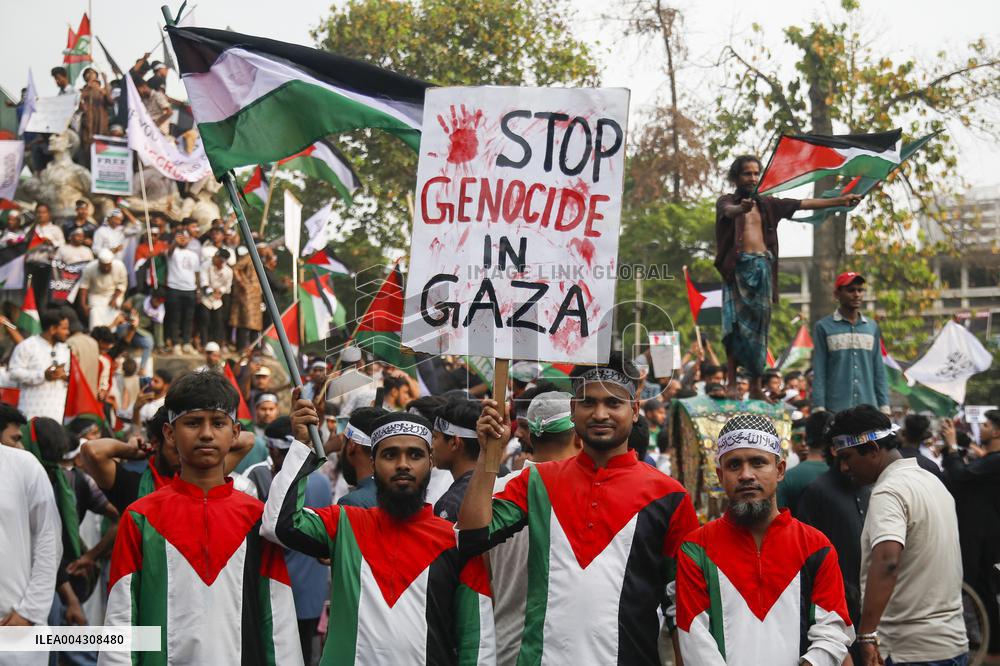 Pro-Palestine Rally in Dhaka - Bangladesh