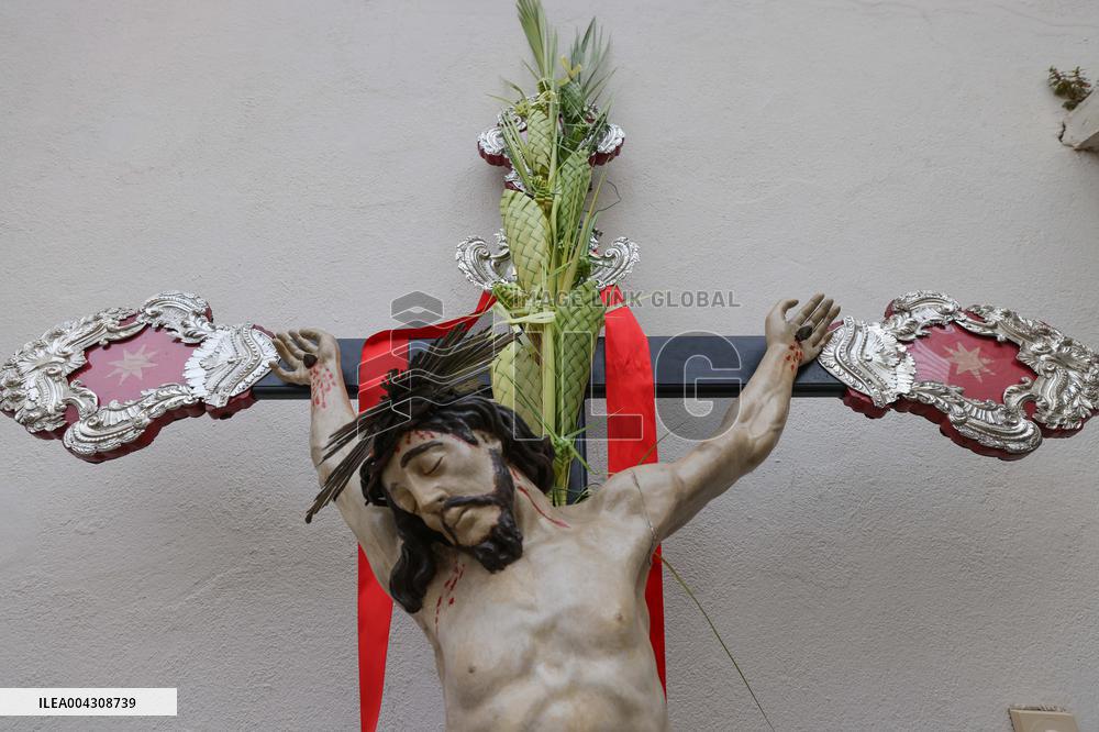 Christian Blessing Ceremony Of Branches In Calvi
