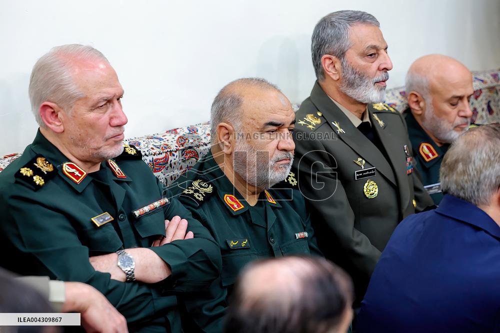 Ayatollah Khamenei meeting with a group of armed forces commanders - Tehran
