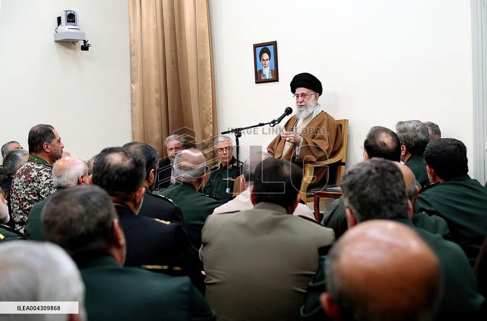 Ayatollah Khamenei meeting with a group of armed forces commanders - Tehran