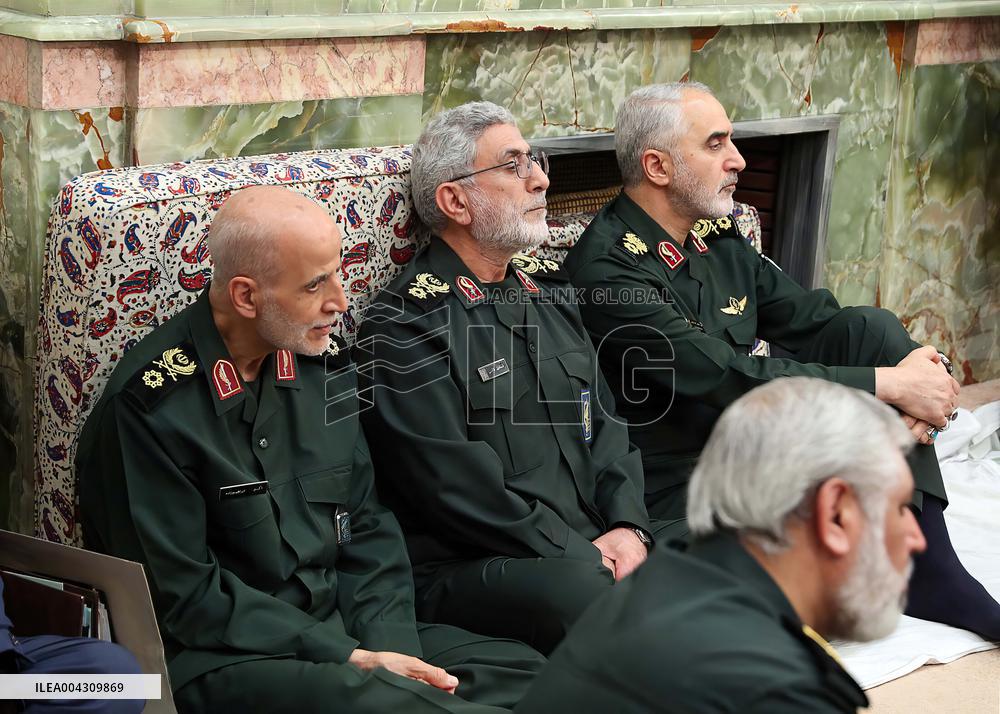 Ayatollah Khamenei meeting with a group of armed forces commanders - Tehran