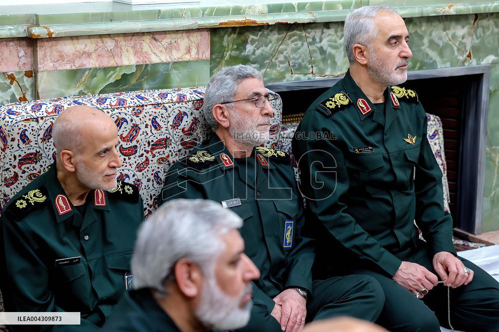 Ayatollah Khamenei meeting with a group of armed forces commanders - Tehran