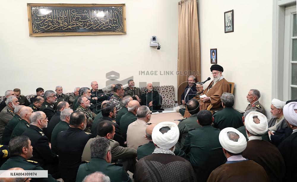 Ayatollah Khamenei meeting with a group of armed forces commanders - Tehran
