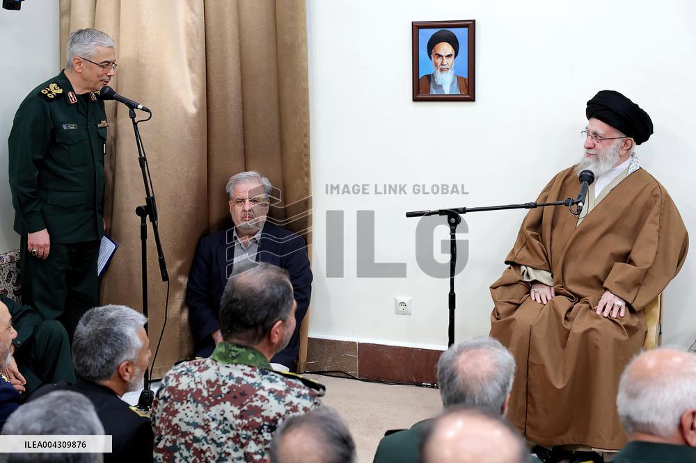 Ayatollah Khamenei meeting with a group of armed forces commanders - Tehran