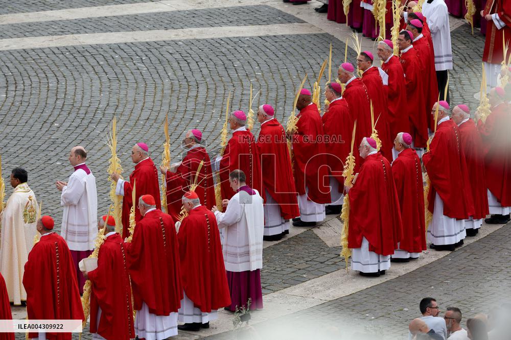 Cardinal Leonardo Sandri Presides Palm Sunday Holy Mass - Vatican