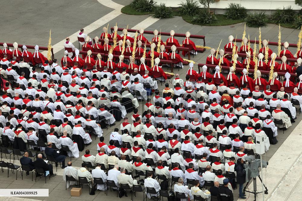 Cardinal Leonardo Sandri Presides Palm Sunday Holy Mass - Vatican