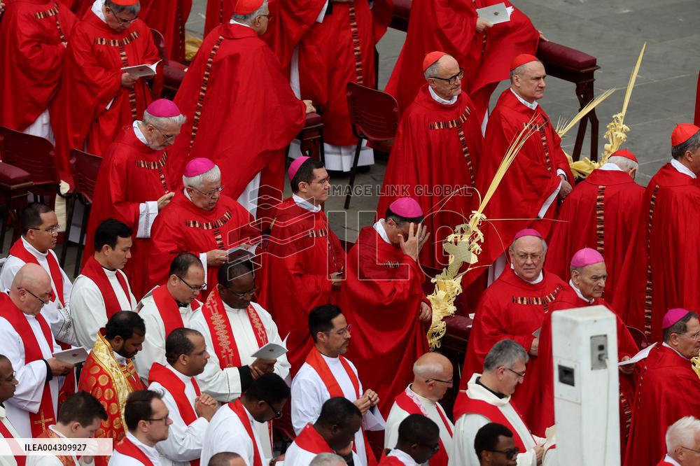 Cardinal Leonardo Sandri Presides Palm Sunday Holy Mass - Vatican