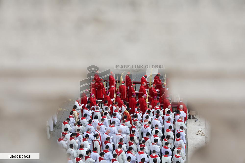 Cardinal Leonardo Sandri Presides Palm Sunday Holy Mass - Vatican