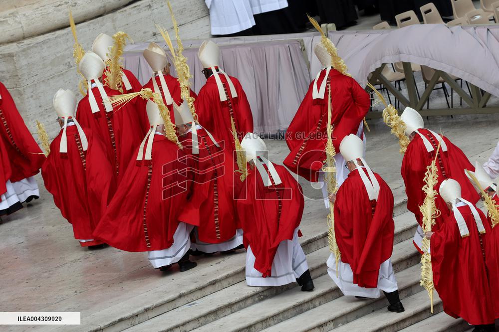 Cardinal Leonardo Sandri Presides Palm Sunday Holy Mass - Vatican