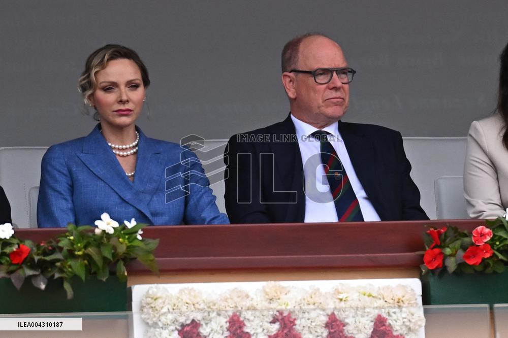 Prince Albert II And Charlene At Rolex Masters Doubles Final - Monaco