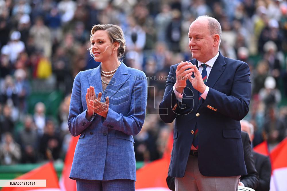 Prince Albert II And Charlene At Rolex Masters Doubles Final - Monaco