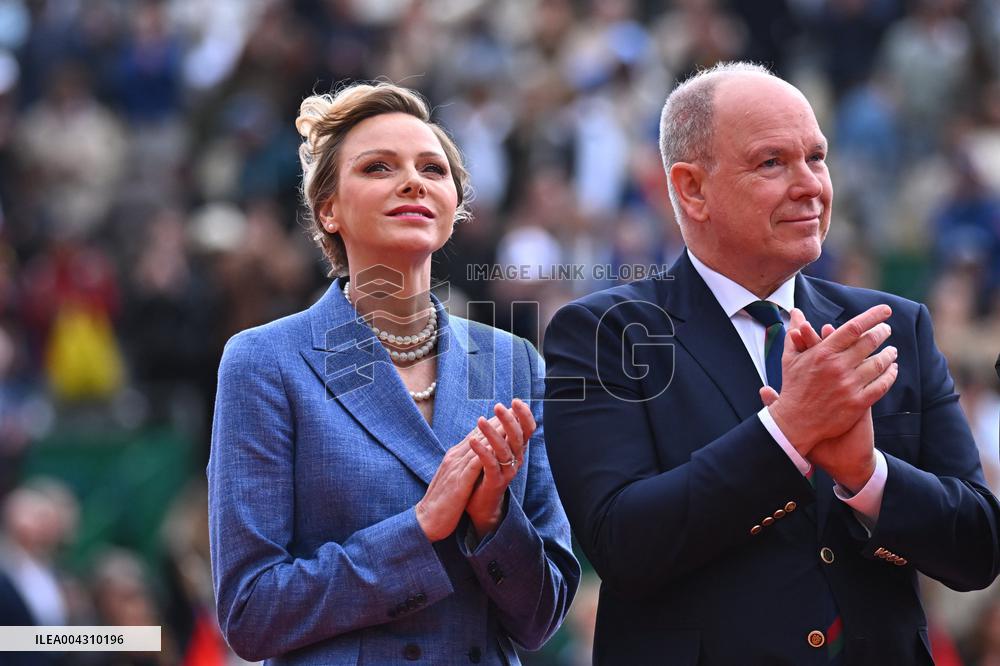 Prince Albert II And Charlene At Rolex Masters Doubles Final - Monaco
