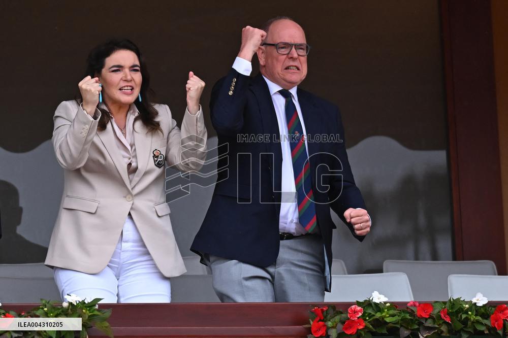 Prince Albert II And Charlene At Rolex Masters Doubles Final - Monaco