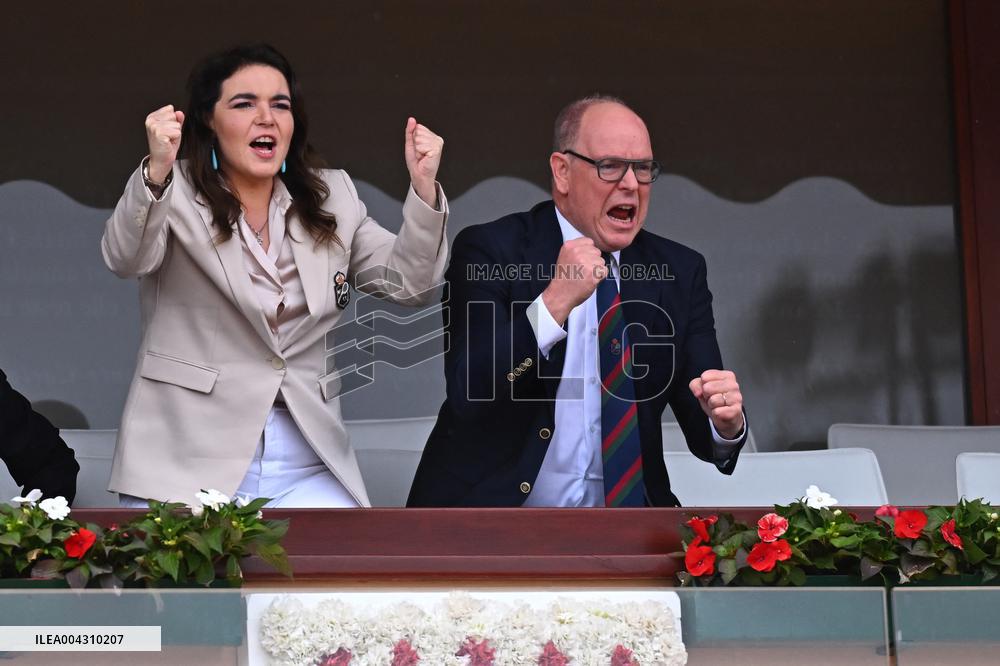 Prince Albert II And Charlene At Rolex Masters Doubles Final - Monaco
