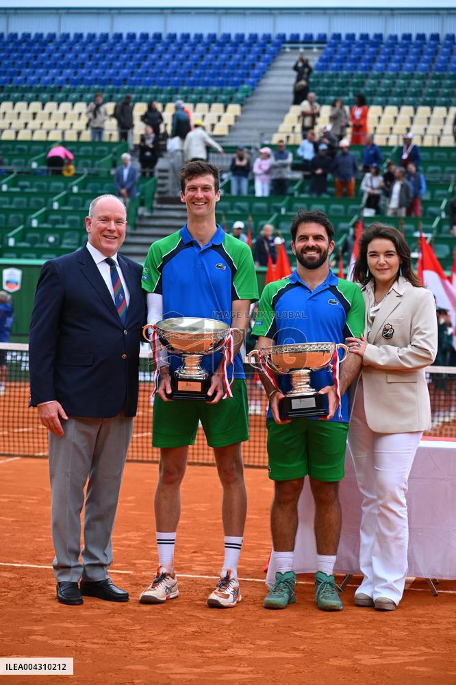 Prince Albert II And Charlene At Rolex Masters Doubles Final - Monaco