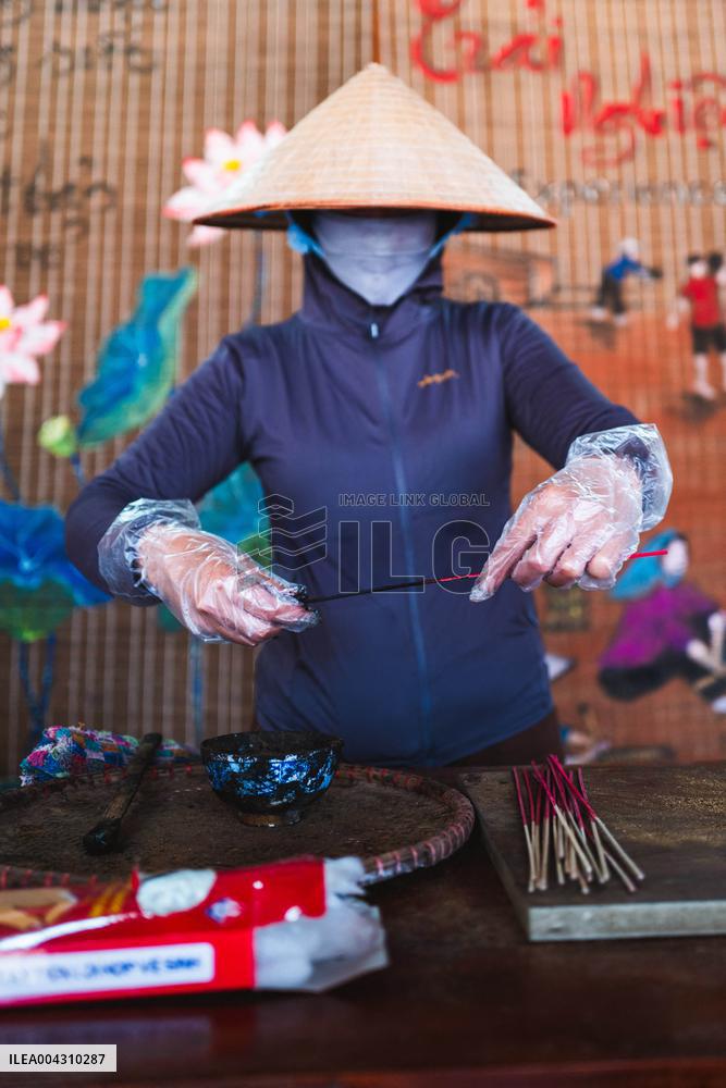 Incense Sticks Traditional Making - Vietnam