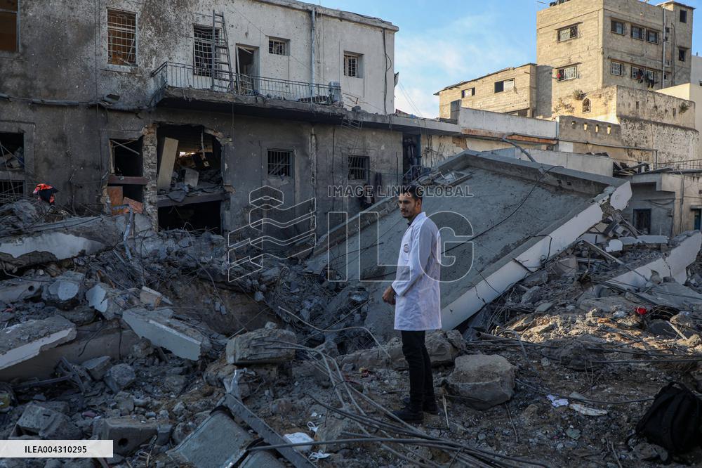 Israeli Airstrike Hits Al-Ahli Arab Hospital - Palestine