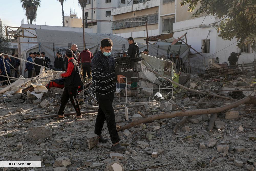 Israeli Airstrike Hits Al-Ahli Arab Hospital - Palestine