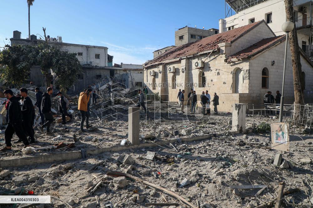 Israeli Airstrike Hits Al-Ahli Arab Hospital - Palestine