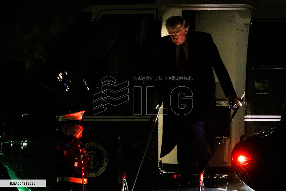 DC: President Trump Returns to the White House