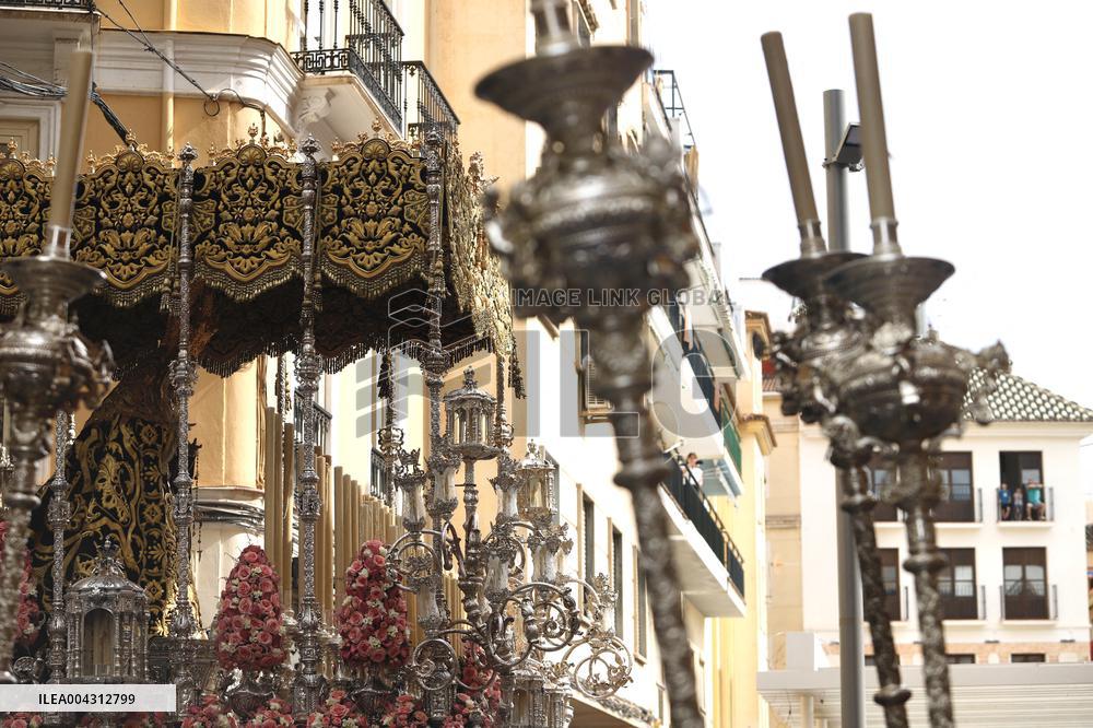 Antonio Banderas Leads Palm Sunday Procession - Malaga