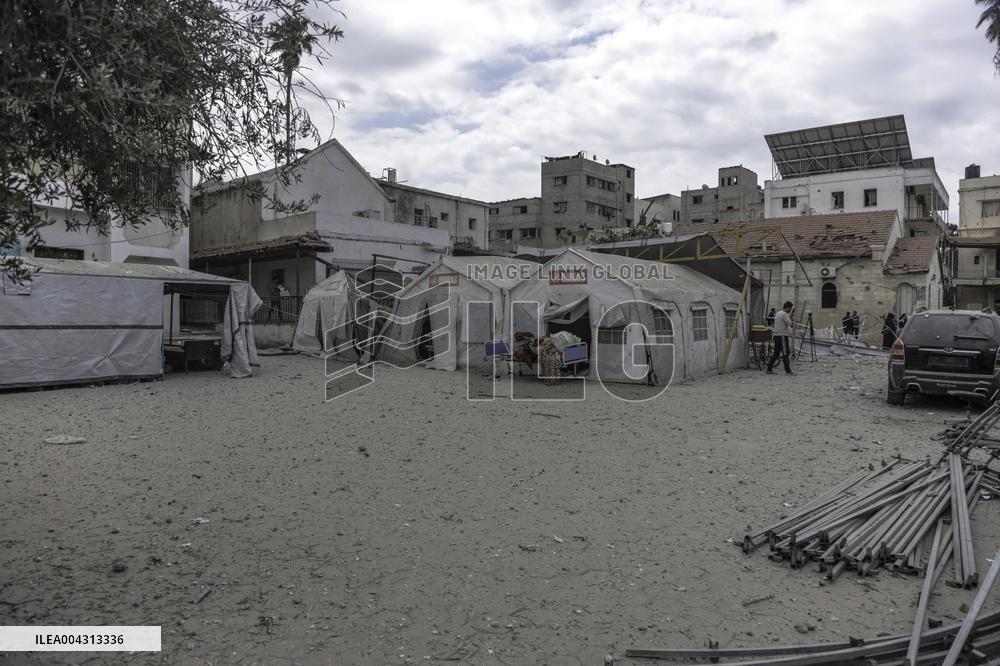 Strikes on Gaza Baptist Hospital