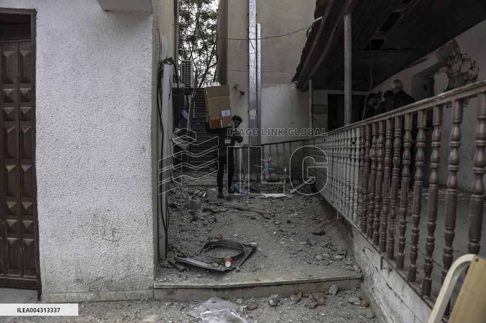Strikes on Gaza Baptist Hospital