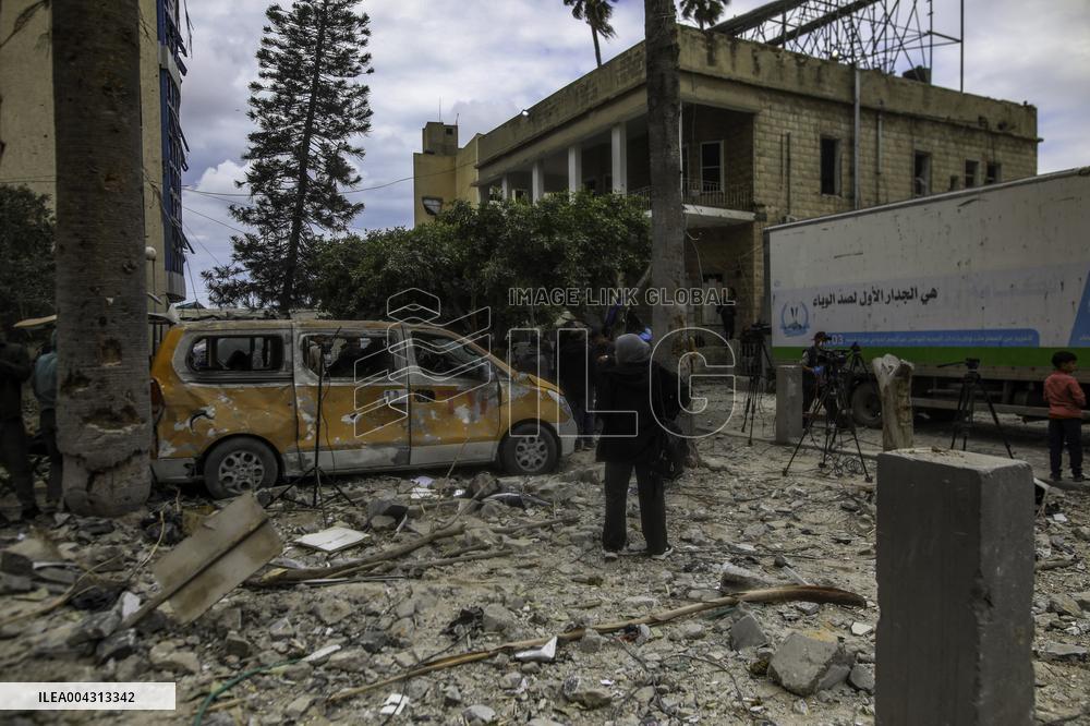 Strikes on Gaza Baptist Hospital