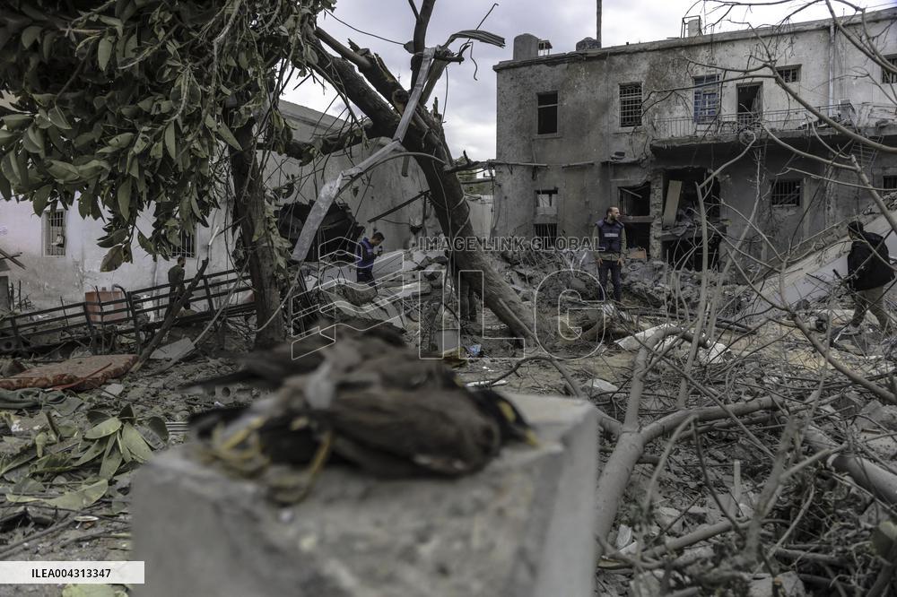 Strikes on Gaza Baptist Hospital